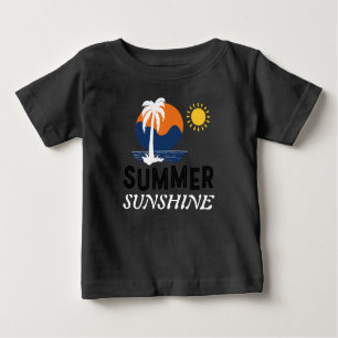 Camiseta Para Bebê Summer Sunshine Baby