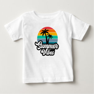 Camiseta Para Bebê Summer Vibes Paraíso-32922