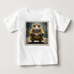 Camiseta Para Bebê "Sumo Squeakdown: O Poderoso Lutador de Porquinho-