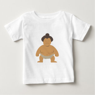 Camiseta Para Bebê Sumo Wrestler