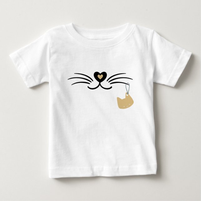 Camiseta Para Bebê Sumos de gato (Frente)