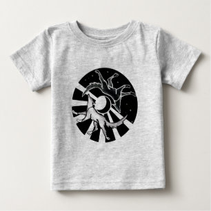 Camiseta Para Bebê Sun e Moon Wolves