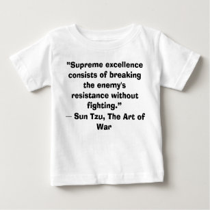 Camiseta Para Bebê Sun Tzu Art of War Baby Winner t-shirt