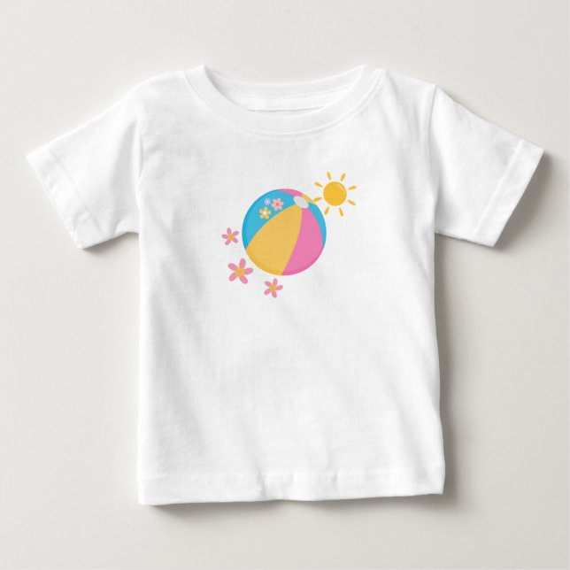 Camiseta Para Bebê Sunny Summer (Frente)