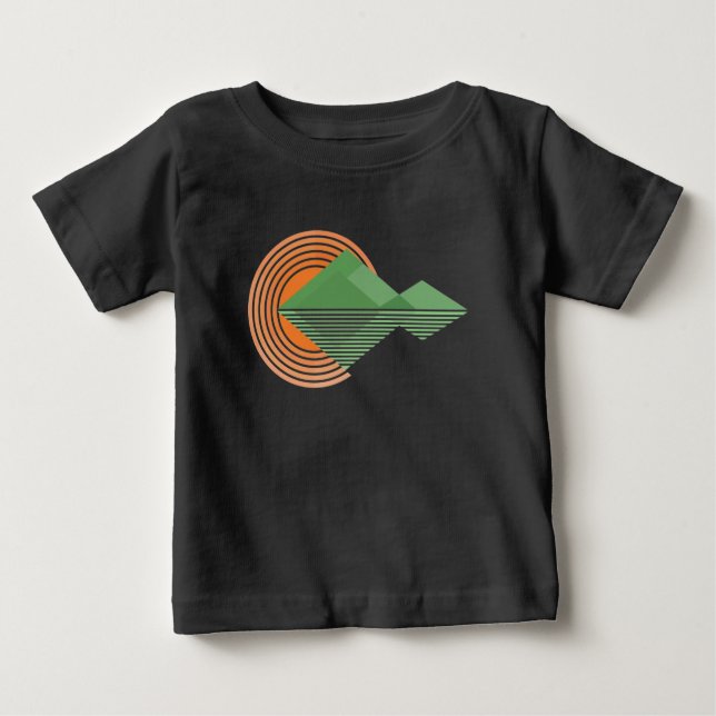 Camiseta Para Bebê Sunset no Vale (Frente)