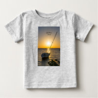 Sunset Sailboat Shipwreck Golfo Breeze Baby T shir