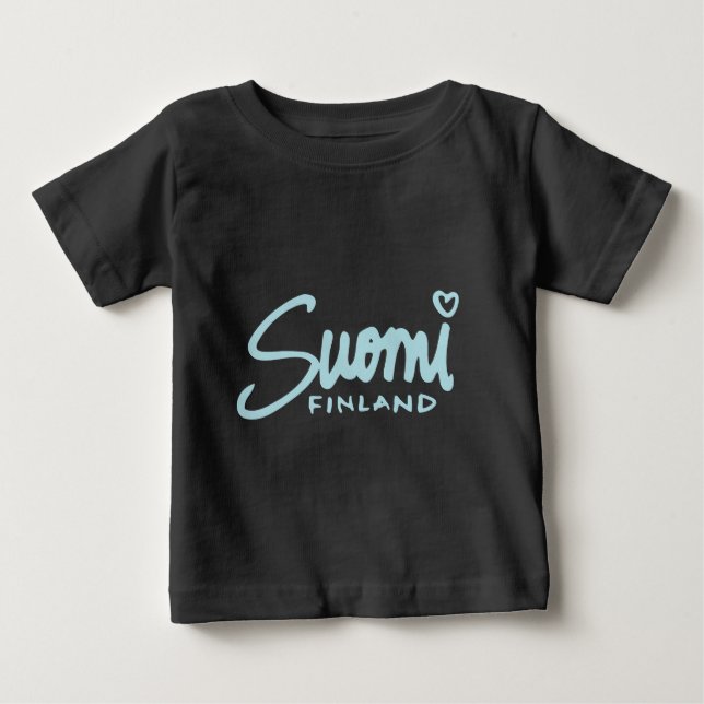 Camiseta Para Bebê Suomi Finlândia 5 (Frente)