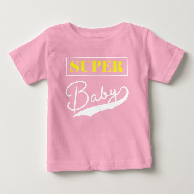 Camiseta Para Bebê Super (Frente)