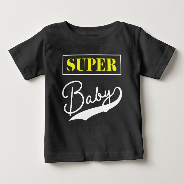 Camiseta Para Bebê Super (Frente)
