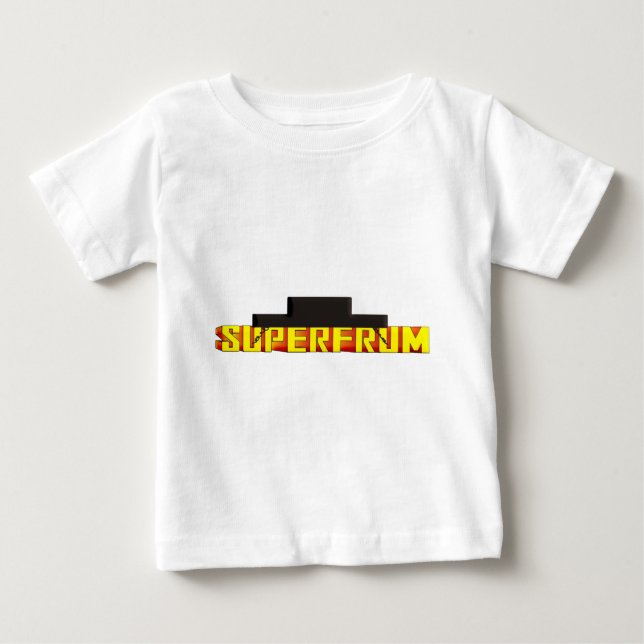 Camiseta Para Bebê Super Frum (Frente)