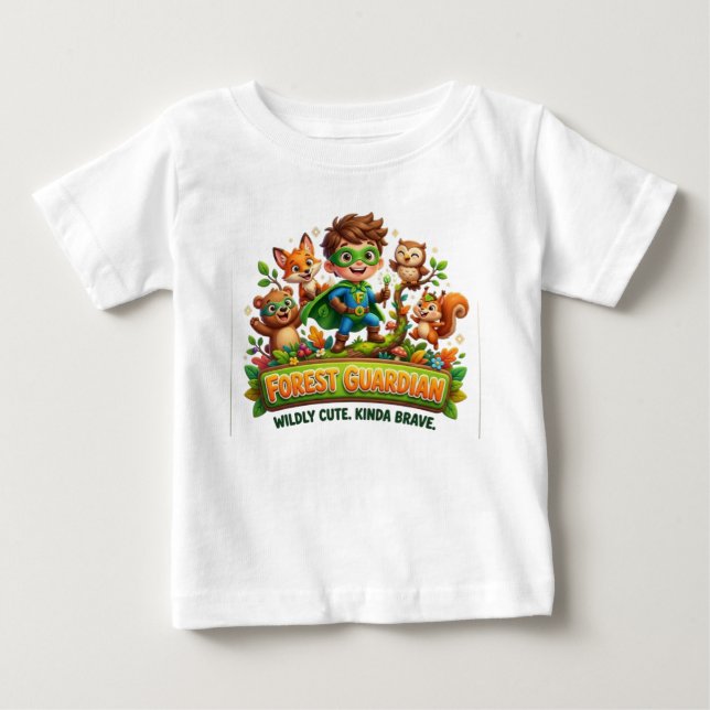 CAMISETA PARA BEBÊ SUPER-HERÓI (Frente)