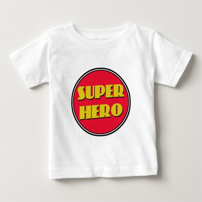 Camiseta Para Bebê Super Herói! (Frente)