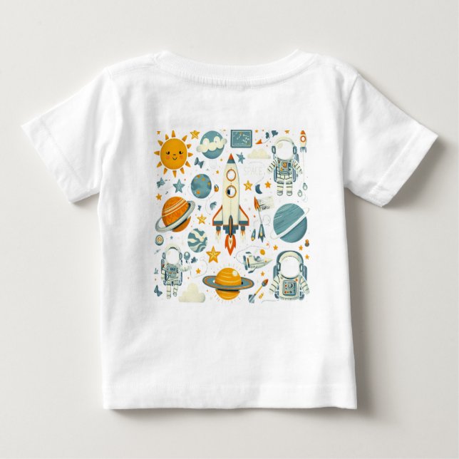 Camiseta Para Bebê Super-herói Baby (Verso)