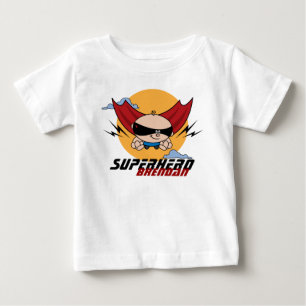 Camiseta Para Bebê Super-herói Flying Toddler Light T-Shirt