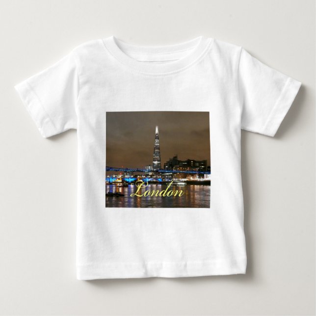 Camiseta Para Bebê Super Shard London (Frente)