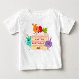 Camiseta Para Bebê Super Simples | Bumble Nums Cake - Rapariga de Ani