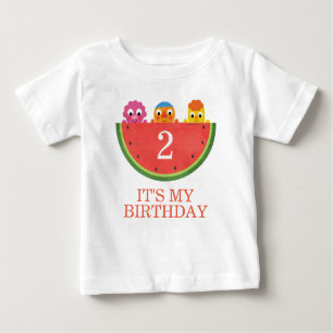 Camiseta Para Bebê Super Simples Partido Noodle & Pals Watermelon