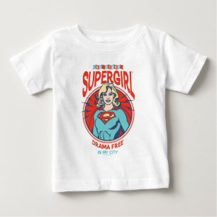 Camiseta Para Bebê Supergirl Drama Livre Em Minha Cidade