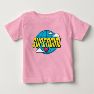 Camiseta Para Bebê Supergirl Gráfico Pop Global
