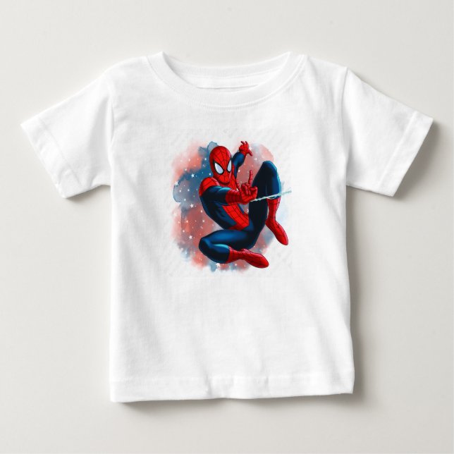 Camiseta Para Bebê Superhero Web-Slinger Kids T-Shirt (Frente)