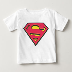 Camiseta Para Bebê Superman S-Shield   Logotipo clássico