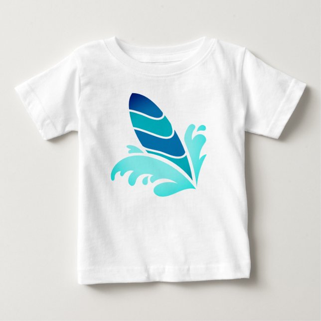 Camiseta Para Bebê Surf (Frente)