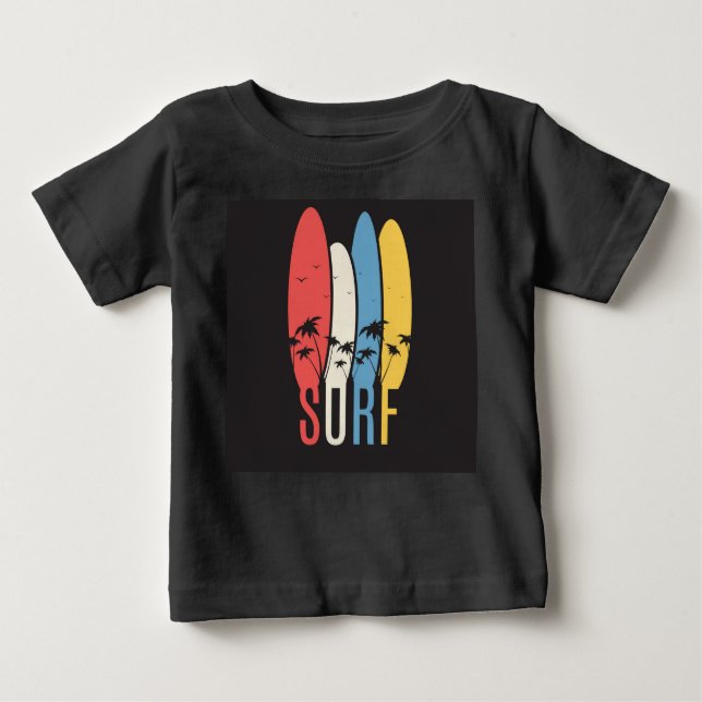 CAMISETA PARA BEBÊ SURF (Frente)