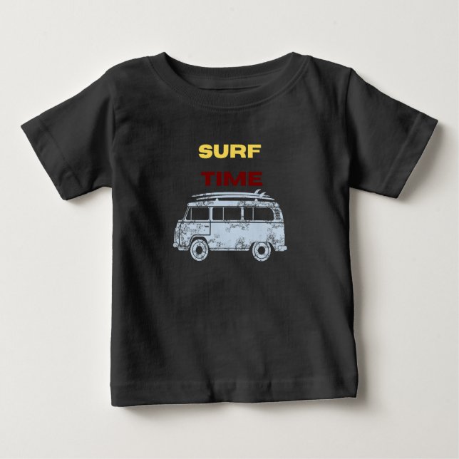 Camiseta Para Bebê Surf de Verão (Frente)