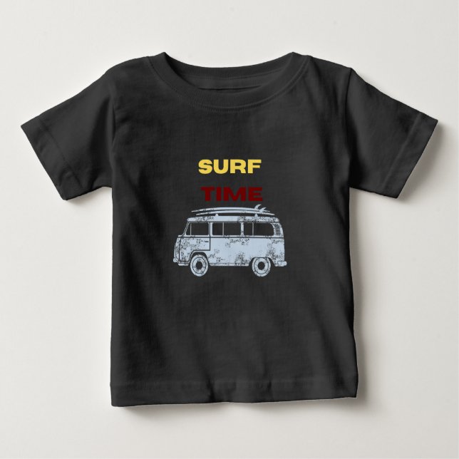 Camiseta Para Bebê Surf de verão, bebê (Frente)