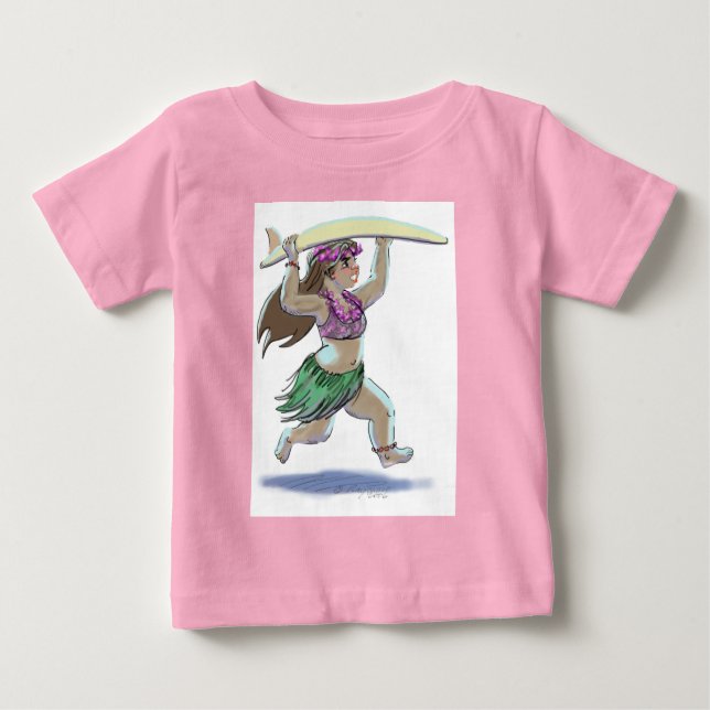 Camiseta Para Bebê SuRfEr GiRl (Frente)