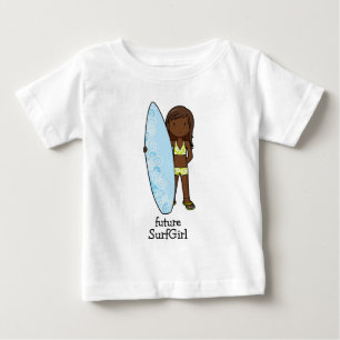Camiseta Para Bebê SurfGirl