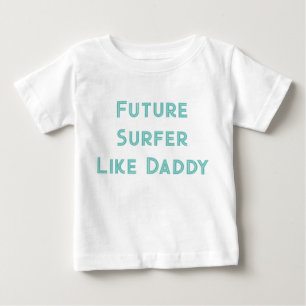 Camiseta Para Bebê Surfista futura como Pai