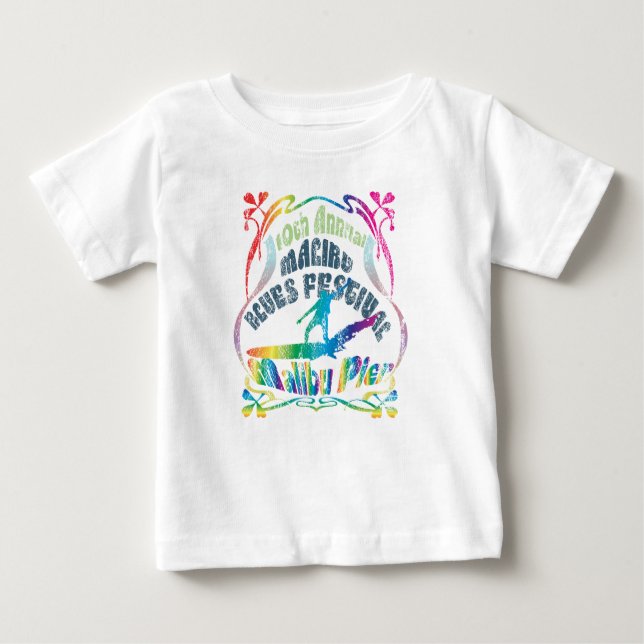 Camiseta Para Bebê Surfista pequeno (Frente)