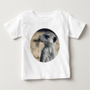 Camiseta Para Bebê Suricata Fofa