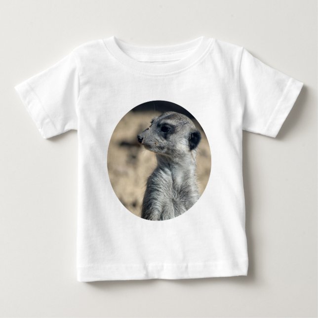 Camiseta Para Bebê Suricata Fofa (Frente)