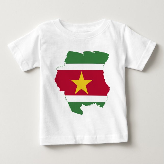 Camiseta Para Bebê Suriname (Frente)