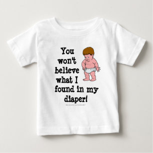 Camiseta Para Bebê Surpresa da fralda