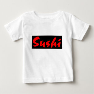 Camiseta Para Bebê Sushi