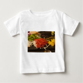 Camiseta Para Bebê Sushi Atum Atum Festa Hora Comida Peixe
