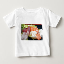 Camiseta Para Bebê Sushi Japonês Delicioso Comida Asiática Gostoso