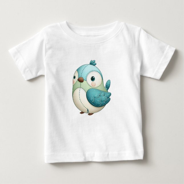 Camiseta Para Bebê Süßes Babyshirt mit bunten Tieren  (Frente)