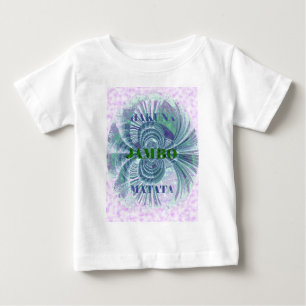 Camiseta Para Bebê Swaga Jambo Hakuna Matata Quênia Giraffe Safari Wo