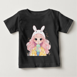 Camiseta Para Bebê Sweet Sipper Anime Style Tee Kids Apparel toddler