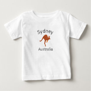 Camiseta Para Bebê Sydney Austrália Canguru, 4