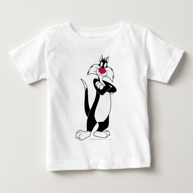 Camiseta Para Bebê SYLVESTER™ Red Nose (Frente)