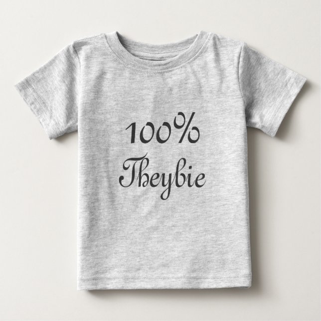 Camiseta Para Bebê T 100% de Theybie (Frente)