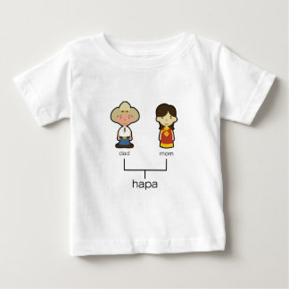 Camiseta Para Bebê T americano/do chinês Hapa do bebê da família