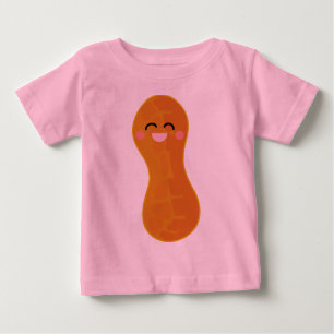 Camiseta Para Bebê T bonito do bebê de Kawaii do amendoim