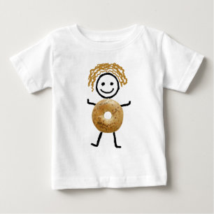Camiseta Para Bebê T-Camisa-Miúdos judaicos - miúdo do Bagel