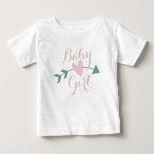 Camiseta Para Bebê T Com Coração E Seta Em Buffer